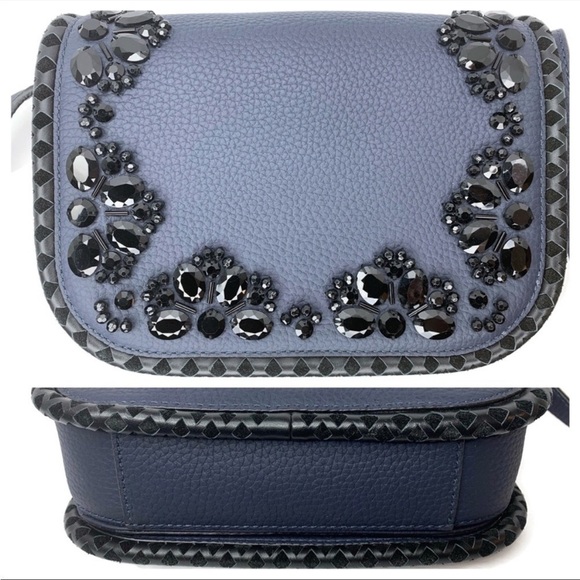 Kate Spade Oceano Blue Rhinestone Shoulder Bag - Picture 1 of 7